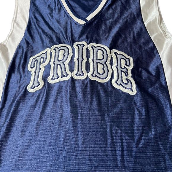 Alleson Athletic Tribe Dark Blue Basketball Jersey #5 Women’s Size L, USA Made. - Picture 4 of 8